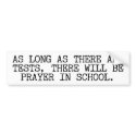 Prayer In School bumper stickers