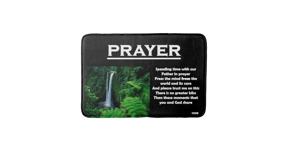 Prayer Medium Bath Mat Zazzle