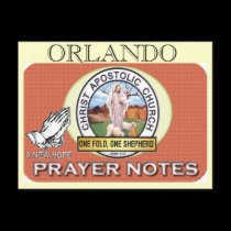prayer notes 2, ORLANDO postcards