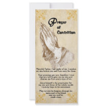 Prayer of Contrition Rack Card