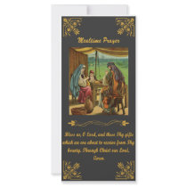 Prayer of Grace Before Meals Rack Card