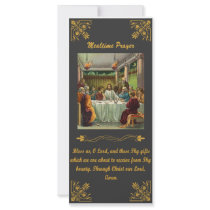 Prayer of Grace Before Meals Customized Rack Card