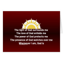Prayer of Protection Greeting Card