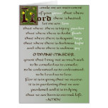 Prayer of St. Francis Catholic Card
