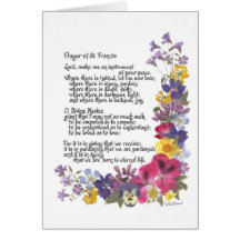 Prayer of St. Francis Greeting Cards