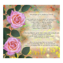 Prayer of St. Francis of Assisi posters by singingbarista Prayer of St. Francis of Assisi posters