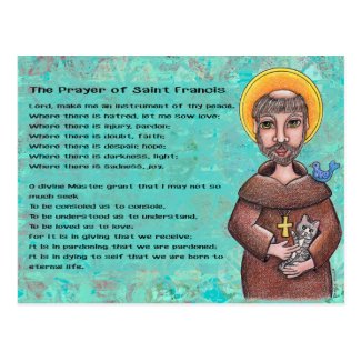 Prayer of St. Francis Postcard