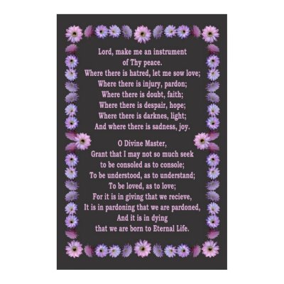 PRAYER OF ST FRANCIS PRINT by robert_coyne