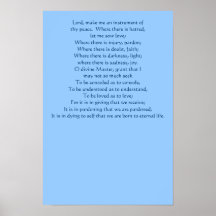 Prayer of St. Francis Poster