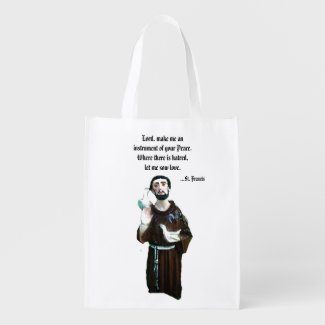 Prayer of St. Francis Reusable Tote