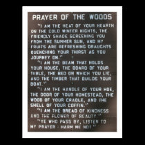 prayer of the woods postcards
