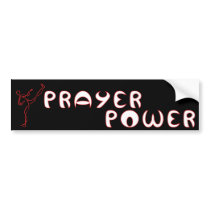 Prayer Power Christian bumper sticker bumper stickers