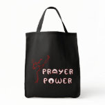 Prayer Power cloth tote bag