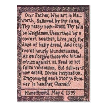 Prayer the Brontës' Father Taught Us Postcard