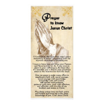Prayer To Know Jesus Christ Rack Card