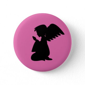 Praying Angel Button Badge button