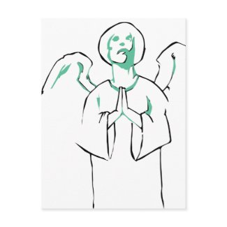 Praying Angel Postcard postcard