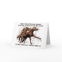 Praying at horse races cards