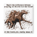Praying at horse races magnets