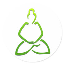 Praying Buddha Sticker