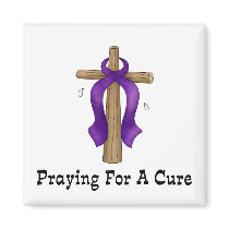 Praying For A Cure Fridge Magnet