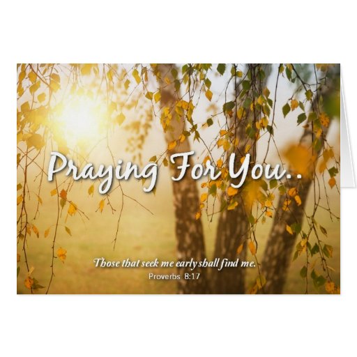 PRAYING FOR YOU - Greeting Card | Zazzle