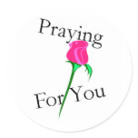 Praying for you sticker