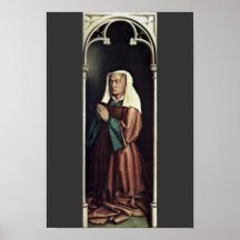 Praying Founder Of The Altar Isabelle Borluut (Por Print