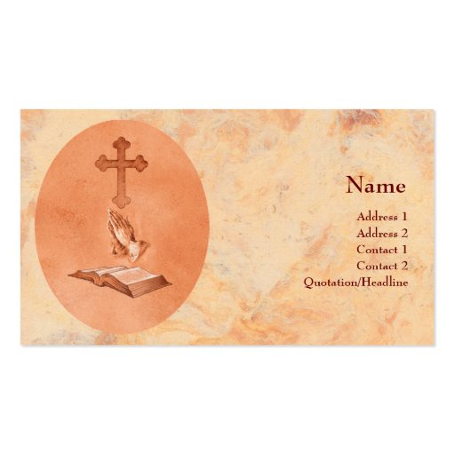 Praying Hands Business Card Templates (front side)