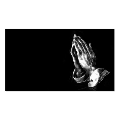 Praying hands business cards