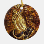 Praying Hands_ Ceramic Religious Holiday Ornaments