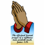 Praying Hands Desk Plaque with Bible Verse Acrylic Cut Out