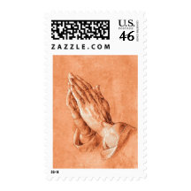 Praying Hands Postage Stamp