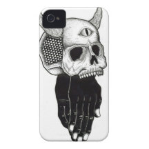 praying hands skull iPhone 4 cases