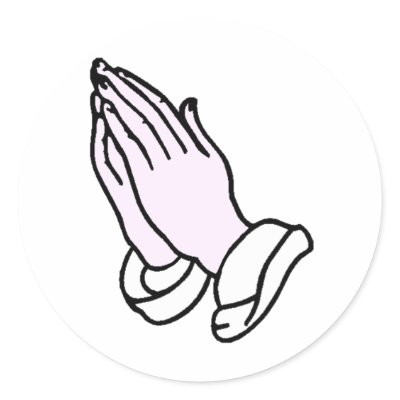 Praying Hands stickers