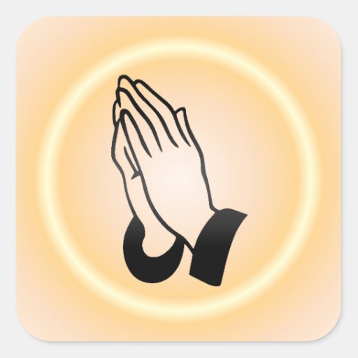 Praying Hands Sticker