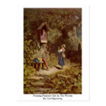 Praying Peasant Girl In The Woods By Carl Spitzweg Post Card
