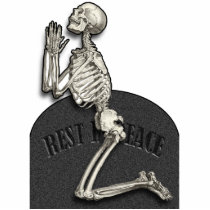 Praying Skeleton Cutout Magnet 2x3 photo sculptures