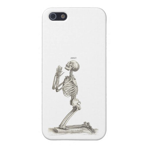 Praying skeleton iPhone 5 covers