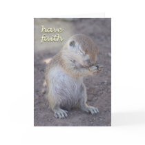 Praying Squirrel Card