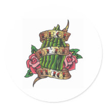 Praying Zombie Hands stickers