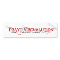 PRAYTHEREVOLUTION Bumper Sticker bumper stickers by revolution180 PRAYTHEREVOLUTION Bumper Sticker bumper stickers
