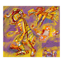 Pre-Columbian God of the Birds posters