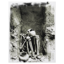 Pre-Columbian Gravesite Skeleton flyers