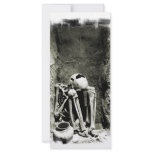 Pre-Columbian Gravesite Skeleton Personalized Rack Card