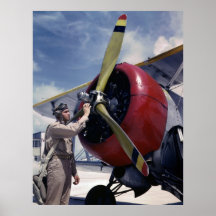 Pre-Flight Check, 1940s Poster