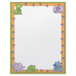 Pre-historic Dinosaur Babies Personalized Letterhead
