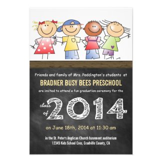 Pre-K Class of 2014 Chalkboard Grad Invites