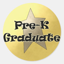 Pre-K Graduation Gifts Round Stickers