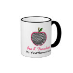 Pre Kindergarten Teacher Mug - Houndstooth Apple